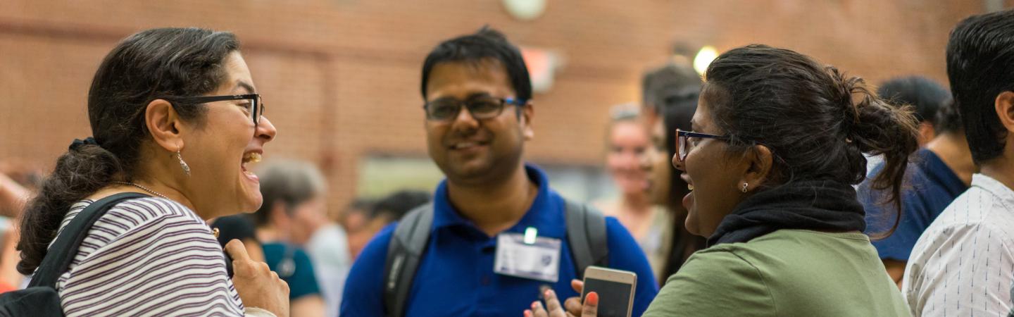 International Students Conversing